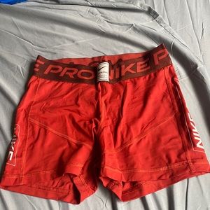 Womens Nike pro running spandex shorts